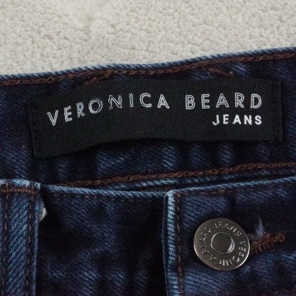 Veronica Beard Dark Blue Slim-Straight Leg Jeans - Picture 5 of 12